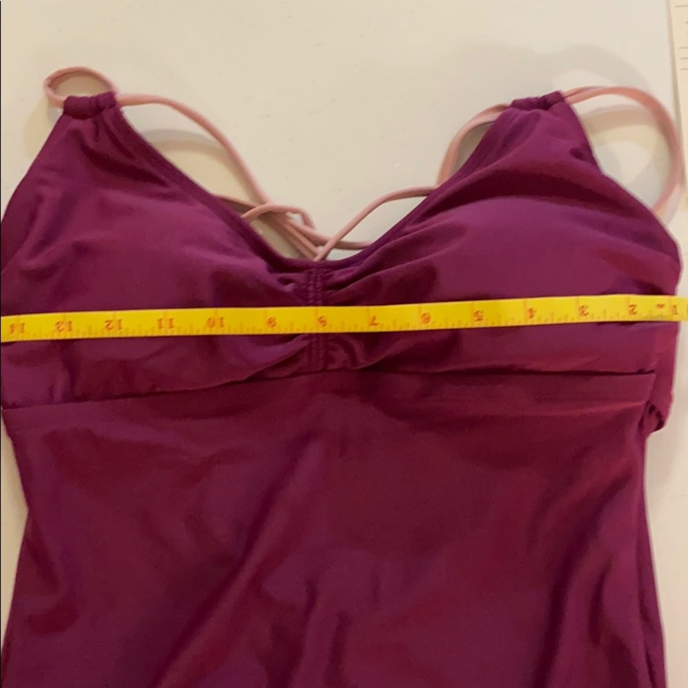 Purple One Piece Swimsuit Medium #BB020 - Picture 7 of 8